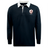 The EMB Mudoo West Potomac RFC Classic Long Sleeve Solid Rugby Jersey features a navy body, white collar, and the official school crest, crafted from a durable cotton-poly blend for comfort and style.