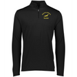 A Nations of Rugby South Africa Rugby themed men's black 1/4 zip pullover with a yellow EMB Augusta logo.