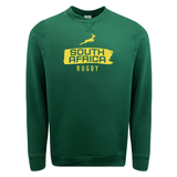 Green Nations of Rugby South Africa Brush Stroke Crewneck Sweatshirt by WRS Augusta.