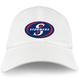 An EMB Alpha Broder Stormers Rugby Cotton Twill Dad Cap with the letter s on it, representing the Stormers rugby team.