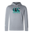 Lightweight gray hoodie with a front pocket, featuring the Canterbury logo in green and black on the chest. The product is the Canterbury Tartan CCC Club Lightweight Hoodie by WRS Canterbury.