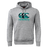The Canterbury Tartan CCC Club Hoodie by WRS Canterbury is a gray club hoodie crafted from soft sweatshirt fleece with a front pocket. It features a large stylized CCC logo and "Canterbury" in teal on the chest.