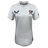 Experience ultimate comfort with the white Women's USA Rugby Training Jersey by Castore, made of breathable fabric. It features the "USA Rugby" logo on the right, Melrose logo on the left, and an American flag on the sleeve.
