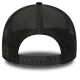 Back view of a black mesh trucker hat with an adjustable snapback closure, featuring an embroidered ST crest. The hat, named Stade Toulousain Classic 99 Trucker Cap by Nike, showcases the quality craftsmanship of the brand Nike.