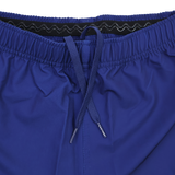 Close-up of the waistband and drawstring on the Leinster 25/26 Home Pro Short by Castore, featuring a royal blue ripstop fabric, elastic band, and black silicone grip inside.