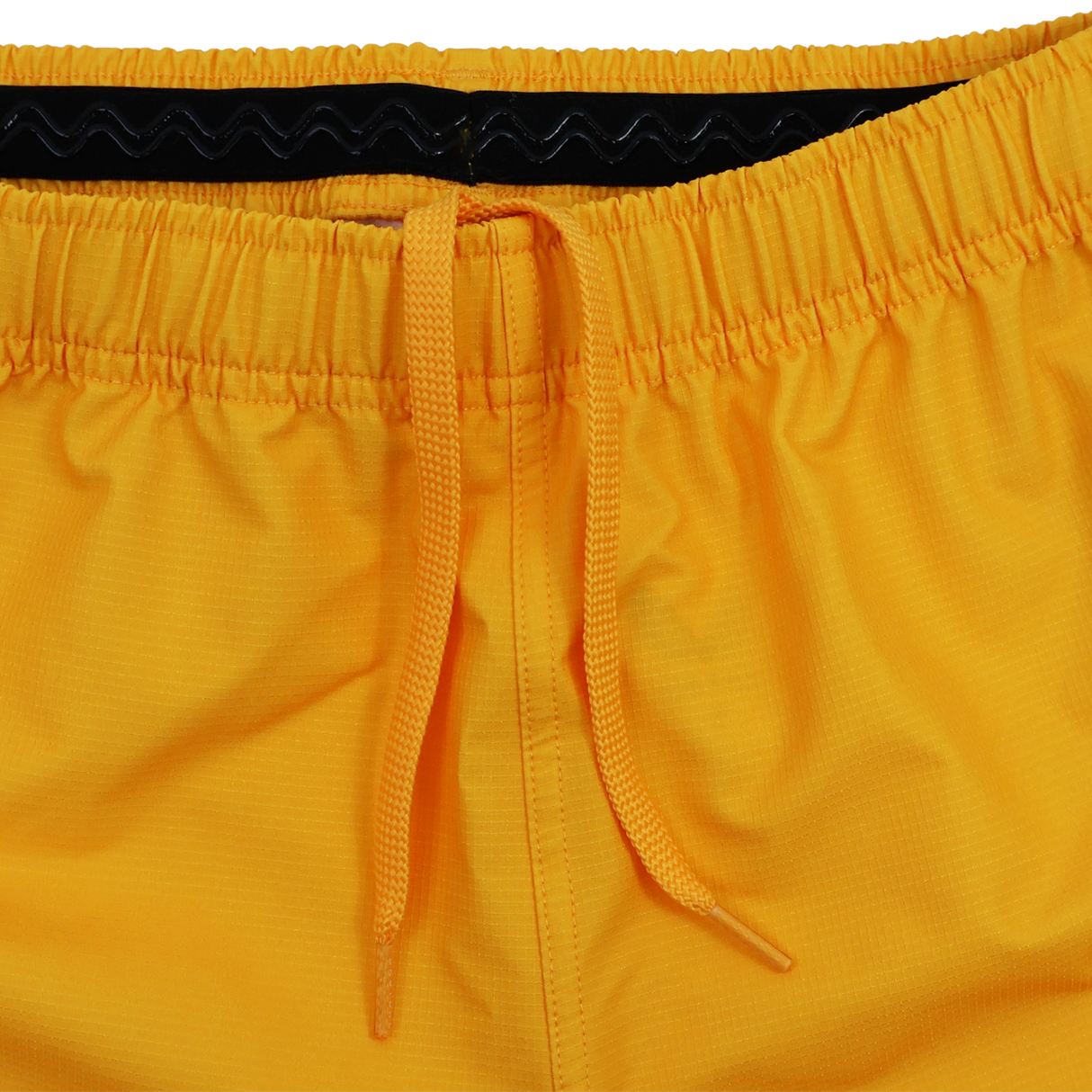 Close-up of the waistband on the Leinster 25/26 Away Pro Short by Castore, showing an elastic band, black inner lining, and visible drawstring.
