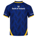 The Leinster 25/26 Third Pro Shirt by Castore is a navy rugby shirt with yellow trim, the "Bank of Ireland" logo, and white wave patterns on the back and sleeves—designed for top-level performance.
