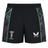 The Harlequins 22/23 3rd Pro Short by Castore features green, red, and blue accents, plus both the Harlequins rugby club and Castore logos on the front—ideal for passionate fans.