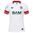 The Ulster 25/26 Pro Home Jersey by Castore is a white rugby jersey with red trim, performance features, sponsor logos like "SAM Home of MDF Mouldings," and the Ulster Rugby crest on the chest.