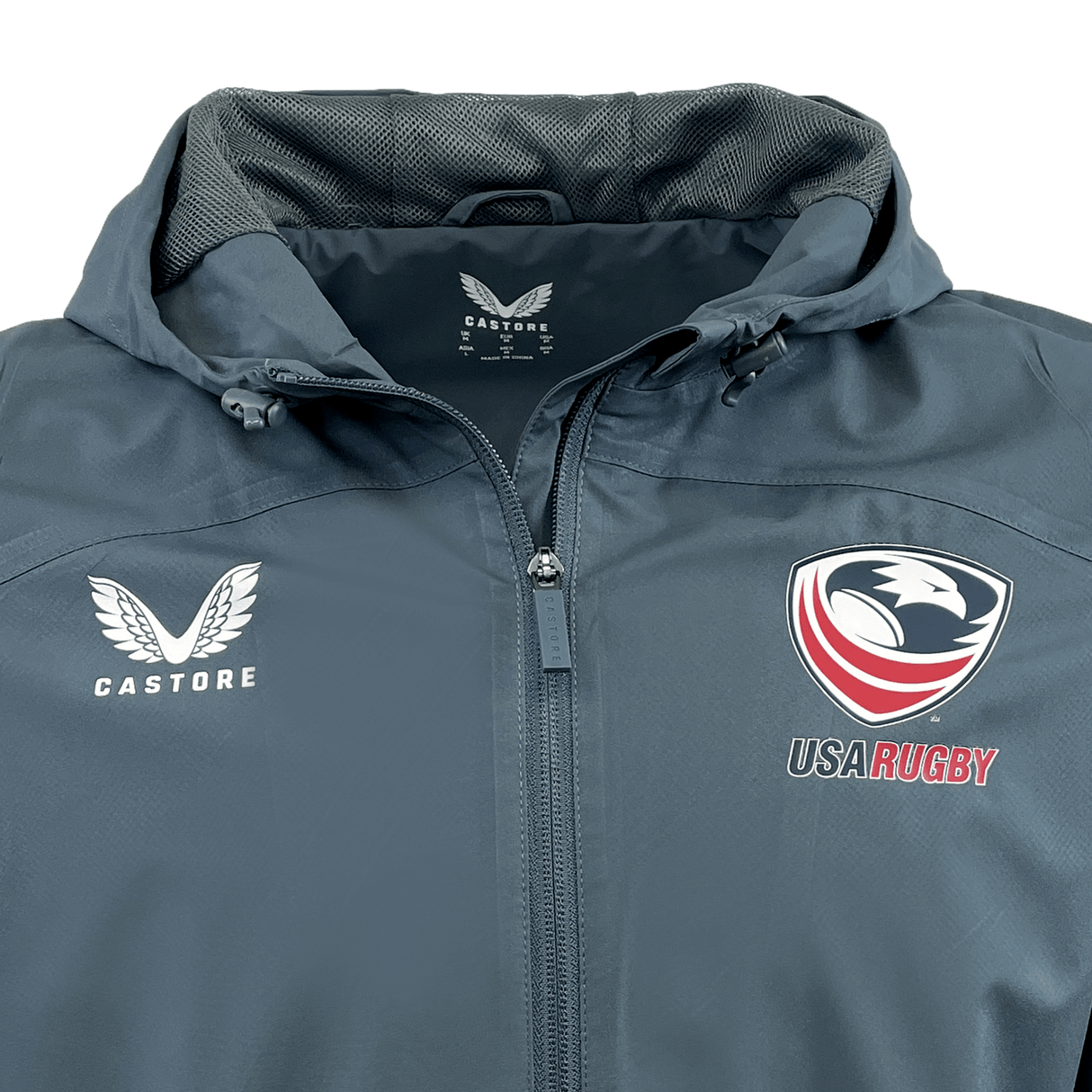 Women's USA Rugby Rain Jacket by Castore World Rugby Shop