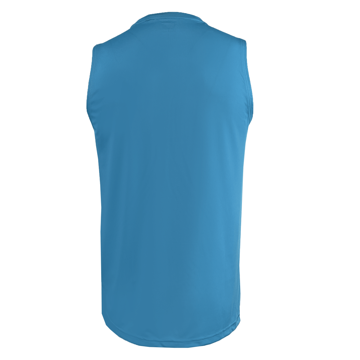 The USA Rugby Dot Printed Training Singlet by Castore is a sleeveless blue top, shown from the back, ideal for rugby fans.