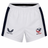 The USA Rugby 23/24 Pro Away Short by Castore features navy side panels and logos of Castore and USA Rugby—ideal for dedicated fans.