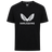 The Harlequins 23/24 Cotton Logo Tee by Castore features a white winged emblem and bold "HARLEQUINS" lettering on the front, finished with the authentic Harlequins logo for a signature Castore style.