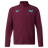 The Scarlets 23/24 Travel Jacket Men's by Castore in maroon features teal Castore and Scarlets chest logos, displayed against a plain white background.