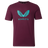 The Scarlets 23/24 Travel Cotton Logo Tee by Castore is a maroon cotton shirt with a teal winged logo and "SCARLETS" text on the chest.