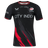 The Saracens Pro Home Jersey 23/24 by Castore features red and grey diagonal accents, City Index sponsor logo, and the club crest—perfect for fans seeking official team style.