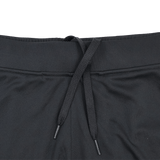 Close-up of the waistband and drawstring on black Saracens 24/25 Pro Players Gym Training Shorts by Castore, showcasing the fabric texture and sleek design details.