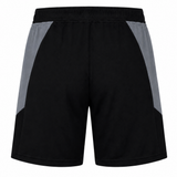 Saracens Pro Home Shorts 23/24 by Castore, black with gray side panels, shown from the back on a white background. Elite-level performance shorts crafted for serious athletes by Castore.