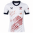 Show your pride in the USA Rugby 24/25 Pro Away Jersey by Castore, featuring a navy collar and cuffs, bold red diagonal stripes, stars, the USA Rugby logo, and an American flag patch on the sleeve.