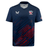 Show your support with the Castore USA Rugby 23/24 Replica Home Jersey, featuring navy blue, red and blue diagonal stripes, American flag on the left sleeve, USA Rugby and Castore logos—a stylish, moisture-wicking pick for Eagles fans.