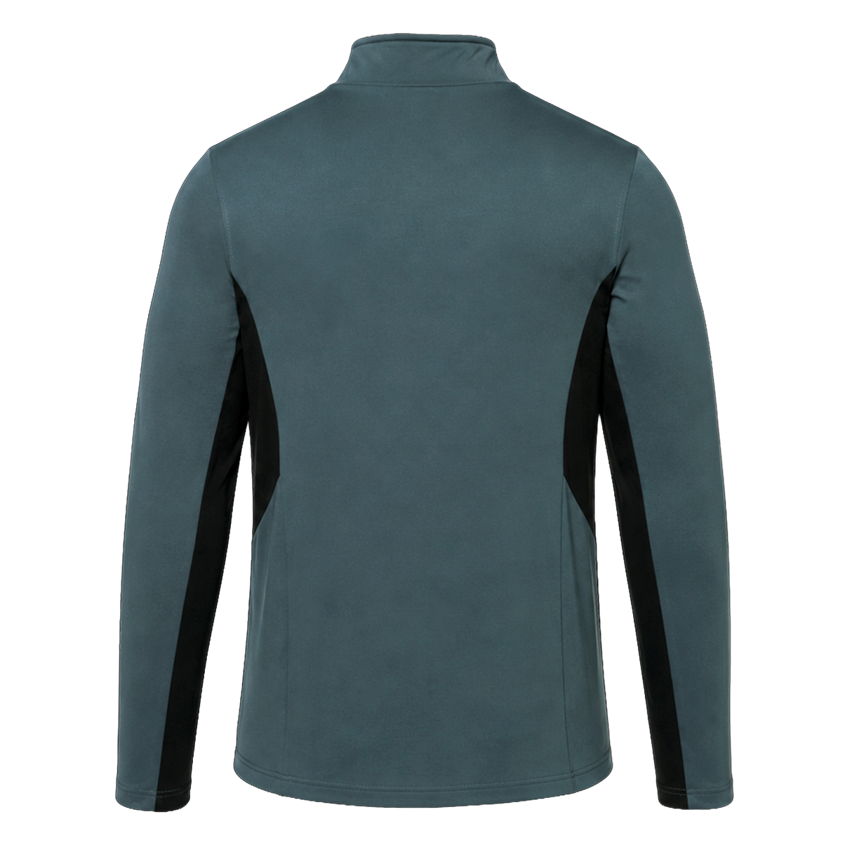 The Castore Bath 24/25 Pro Players 1/4 Zip Midlayer is shown from the back in teal with black side panels, displayed against a plain white background.