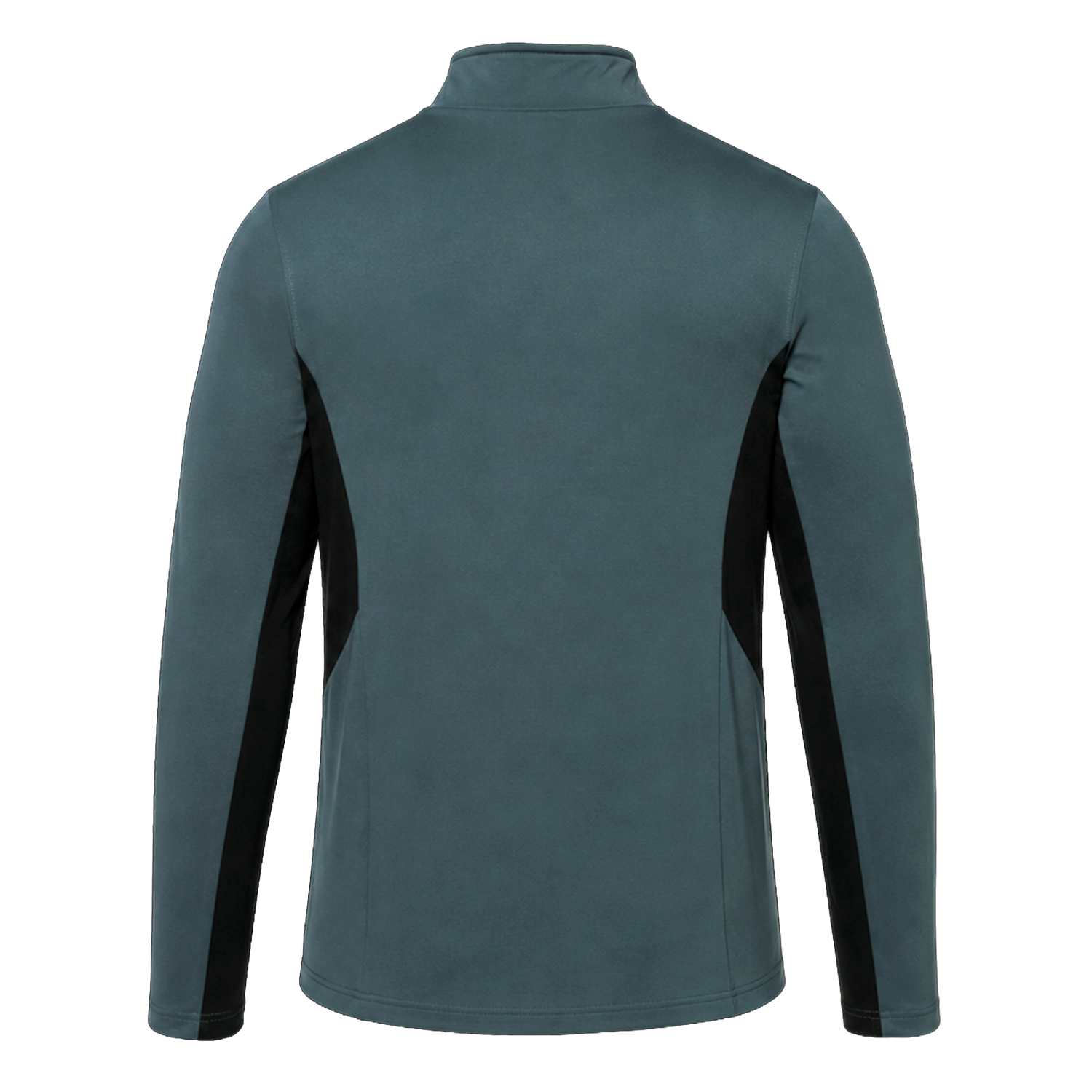 The Castore Bath 24/25 Pro Players 1/4 Zip Midlayer is shown from the back in teal with black side panels, displayed against a plain white background.