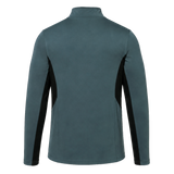 The Castore Bath 24/25 Pro Players 1/4 Zip Midlayer is shown from the back in teal with black side panels, displayed against a plain white background.