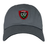 A grey RC Toulon Heritage 86 Cap by Nike, featuring a red and green badge adorned with white flowers and the text "TOULON RCT" on the front, perfect for Rugby Club Toulonnais fans.
