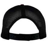 Rear view of a black mesh RC Toulon C99 Trucker Cap by Nike featuring an adjustable strap and advanced Dry-Fit technology.