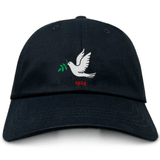 Nations of Rugby Tonga Vintage Dad Cap with embroidered white dove and olive branch design, bearing the year "1924" by EMB Alpha Broder.
