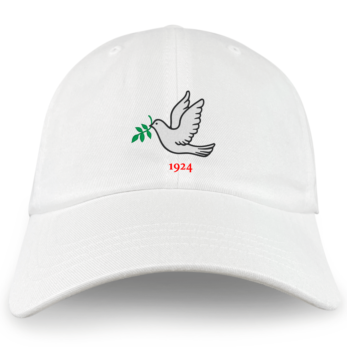 Nations of Rugby Tonga Vintage Dad Cap with a dove and olive branch embroidery, featuring the year 1924, by EMB Alpha Broder.