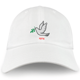 Nations of Rugby Tonga Vintage Dad Cap with a dove and olive branch embroidery, featuring the year 1924, by EMB Alpha Broder.