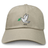 Nations of Rugby Tonga Vintage Dad Cap with an embroidered dove carrying an olive branch and the year "1924" displayed on the front, by EMB Alpha Broder.