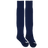 A pair of long, navy blue USA Rugby 23/24 Training Socks by Castore with white logos near the toes, displayed side by side on a plain white background. These Castore socks offer comfort and support for intense workouts.