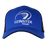 The Leinster Adjustable Cap 24/25 by Castore features the Leinster Rugby logo and white embroidered text on the front, designed for comfort and style.