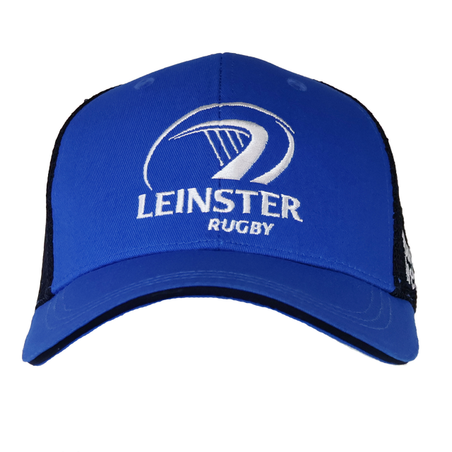 The Leinster Adjustable Cap 24/25 by Castore features the Leinster Rugby logo and white embroidered text on the front, designed for comfort and style.