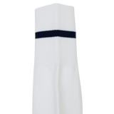 The USA Rugby 24/25 Away Socks by Castore are white athletic socks featuring a single black stripe near the top, inspired by classic Rugby socks and designed for performance.