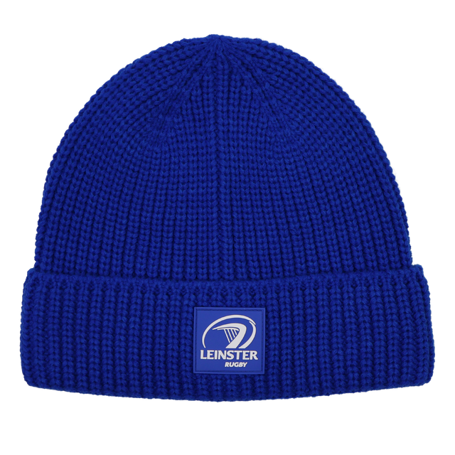 Show your team spirit with the Leinster Knitted Beanie 24/25 by Castore—a blue, folded-brim beanie featuring the official Leinster Rugby logo. Perfect from Castore for chilly match days.
