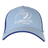 The Leinster Club Cap 24/25 by Castore features a light blue design with the team logo and white text embroidered on the front—a must-have for any rugby fan's collection.