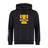 The Tacoma Tsunami Rugby Club Hoodie by WRS Canterbury features a black design with a large yellow "T" and "Tacoma Rugby" on the chest, plus a white stripe on the left sleeve—a classic rugby hoodie for fans and players.