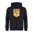 The University of Tennessee Club Hoodie by WRS Canterbury features a black design with a large "Tennessee Rugby" orange and white crest, rugby player graphic, and "Est. 1970" on the front.