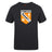 The University of Tennessee Club Plain Tee by WRS Canterbury is a black cotton blend t-shirt with a Tennessee Rugby orange and white logo, a torch, and "EST. 1970" on the front.