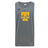 The Tacoma Tsunami Rugby Tempo Vapodri Singlet by WRS Canterbury is a gray sleeveless top with a large yellow "T" and "Tacoma Rugby" on the front, crafted from recycled polyester with VapoDri tech. Black Canterbury logo on left shoulder.
