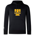 The Tacoma Tsunami Rugby Club Lightweight Hoodie by WRS Canterbury features a black design with a large yellow "T" and "Tacoma Rugby" on the front, plus a drawstring hood and front pocket.