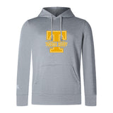 Show your support with the Tacoma Tsunami Rugby Club Lightweight Hoodie by WRS Canterbury, featuring a large yellow "T" and "Tacoma Rugby" on light gray fabric. Perfect for fans wanting a custom look.