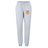 The University of Tennessee Women's Leisure Sweatpant by EMB Canterbury features light gray organic cotton, an elastic waistband with drawstring, and the Tennessee Soccer Club logo on the left thigh.