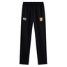 The University of Tennessee Stretch Tapered Pant by EMB Canterbury features an elastic waistband, quick dry fabric, white Canterbury logo left leg, and orange-black crest right thigh—ideal men's workout track pants.