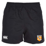 The EMB Canterbury University of Tennessee Professional Polyester Rugby Short features the club badge on the right leg, Canterbury logo on the left, and is made from durable polyester for comfort and performance.