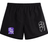 Winona State University Tactic Short by EMB Canterbury with a purple rugby emblem on the left leg, an elasticated waistband for maximum comfort, and a white abstract design on the right leg.