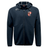 Dark navy blue Rye High School Rugby Tempo Vapodri Full-Zip Hoodie by EMB Canterbury with zip closure, moisture wicking, and embroidered Canterbury branding on the chest.